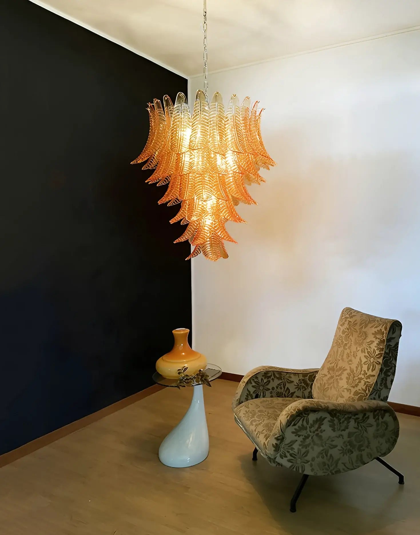 WOW Amber Leaf Cascade Gorgeous Chandelier-Wow1103