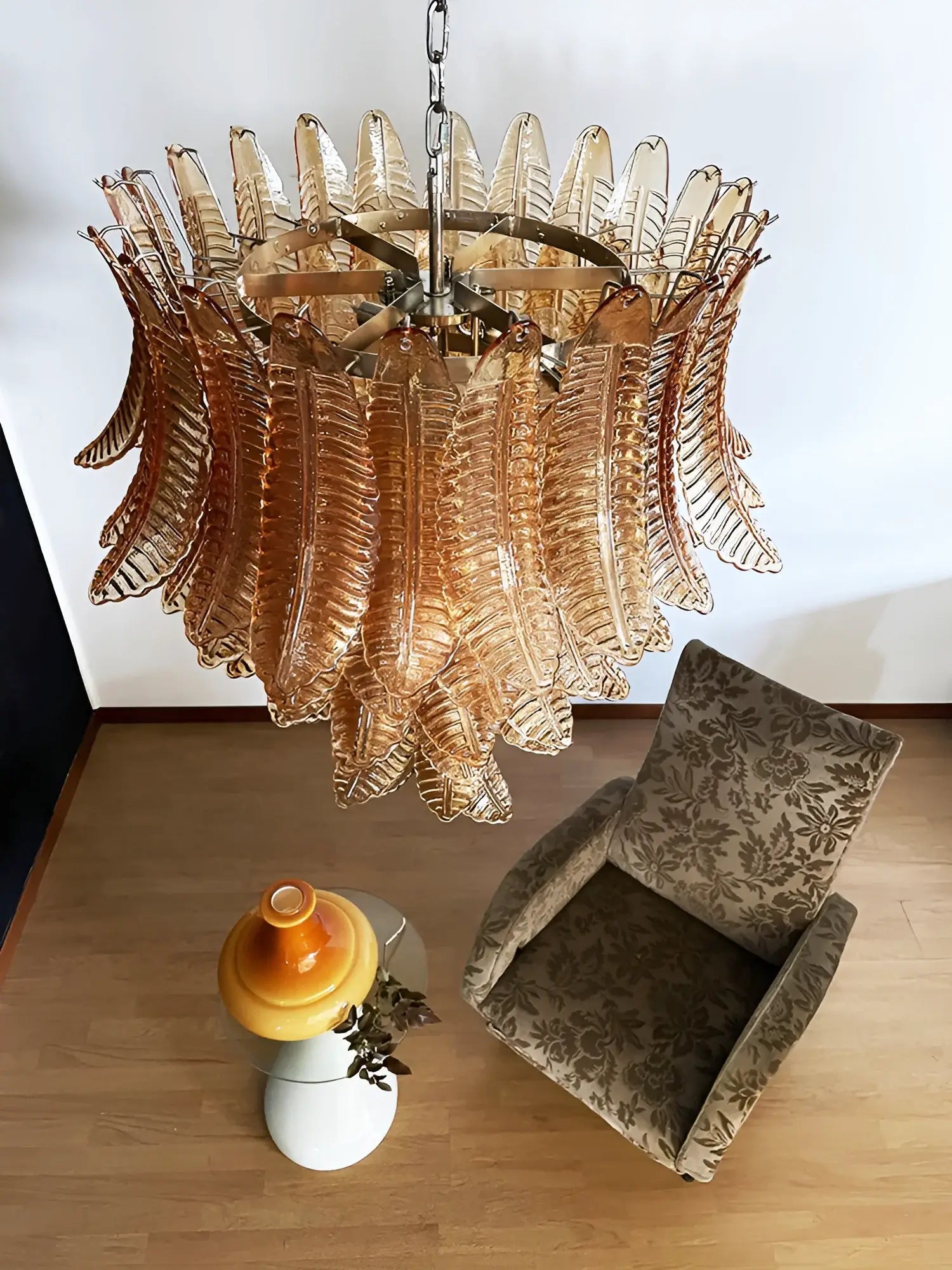 WOW Amber Leaf Cascade Gorgeous Chandelier-Wow1103