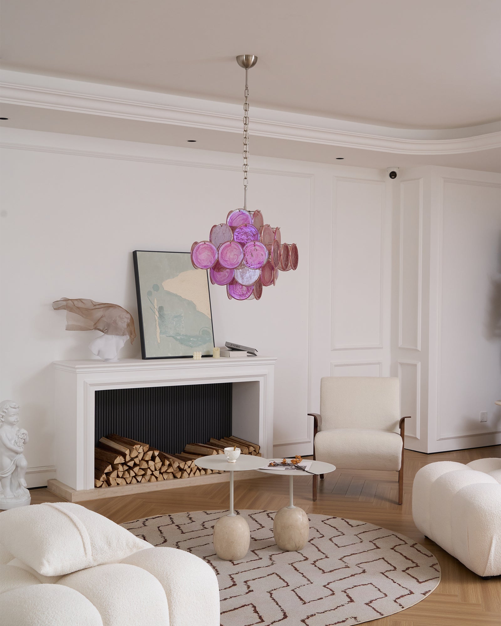 WOW Aurelia Pink Murano Glass Gorgeous Chandelier-WOW5240