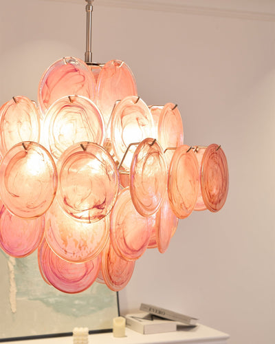 WOW Aurelia Pink Murano Glass Gorgeous Chandelier-WOW5240