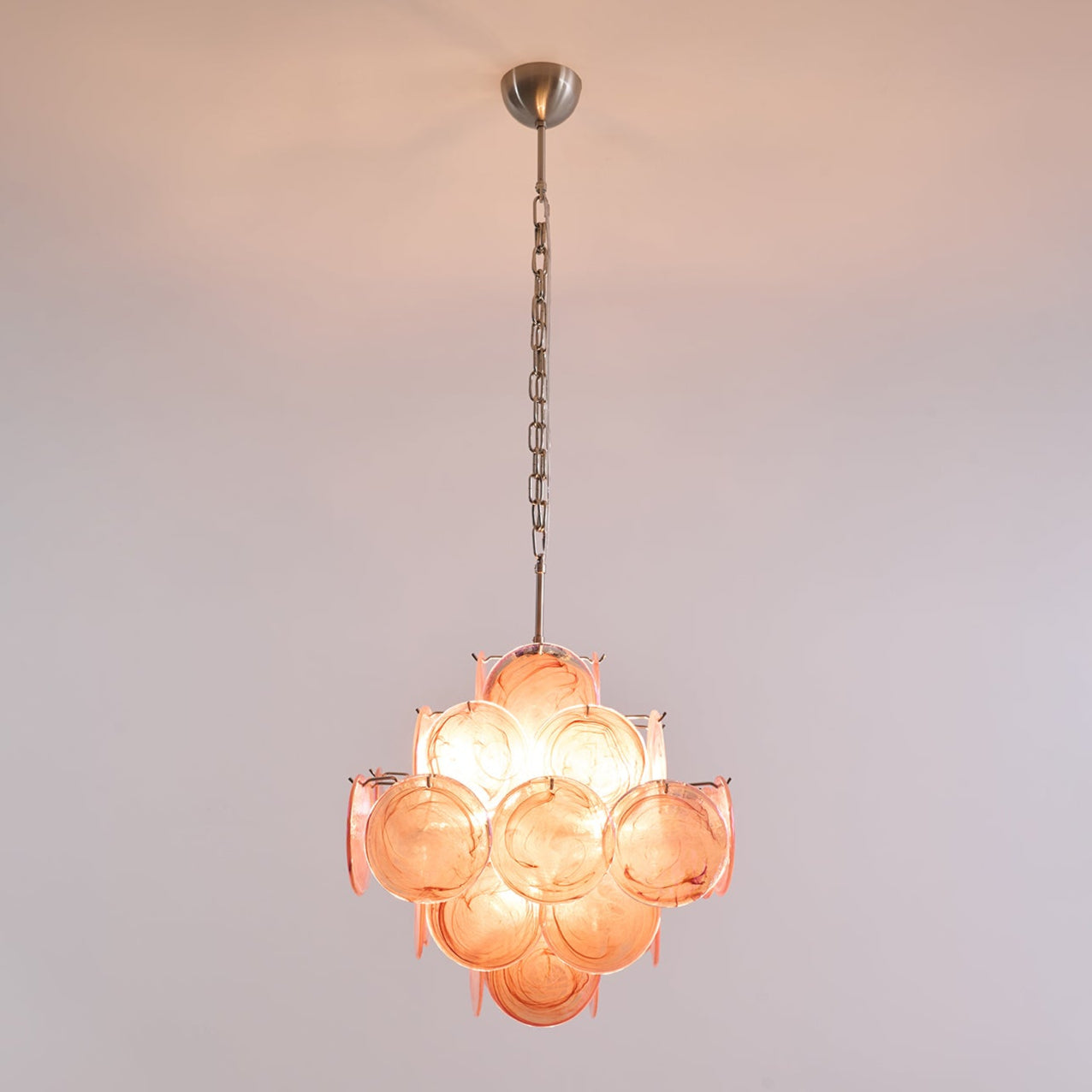 WOW Aurelia Pink Murano Glass Gorgeous Chandelier-WOW5240