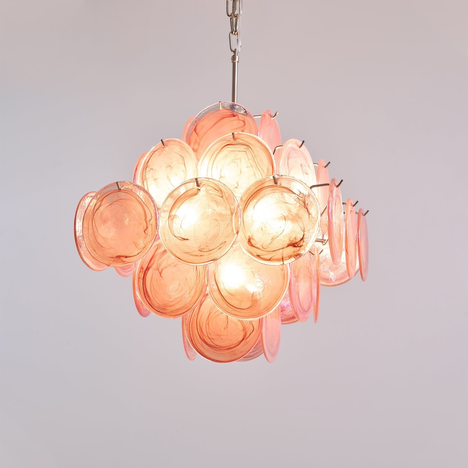 WOW Aurelia Pink Murano Glass Gorgeous Chandelier-WOW5240
