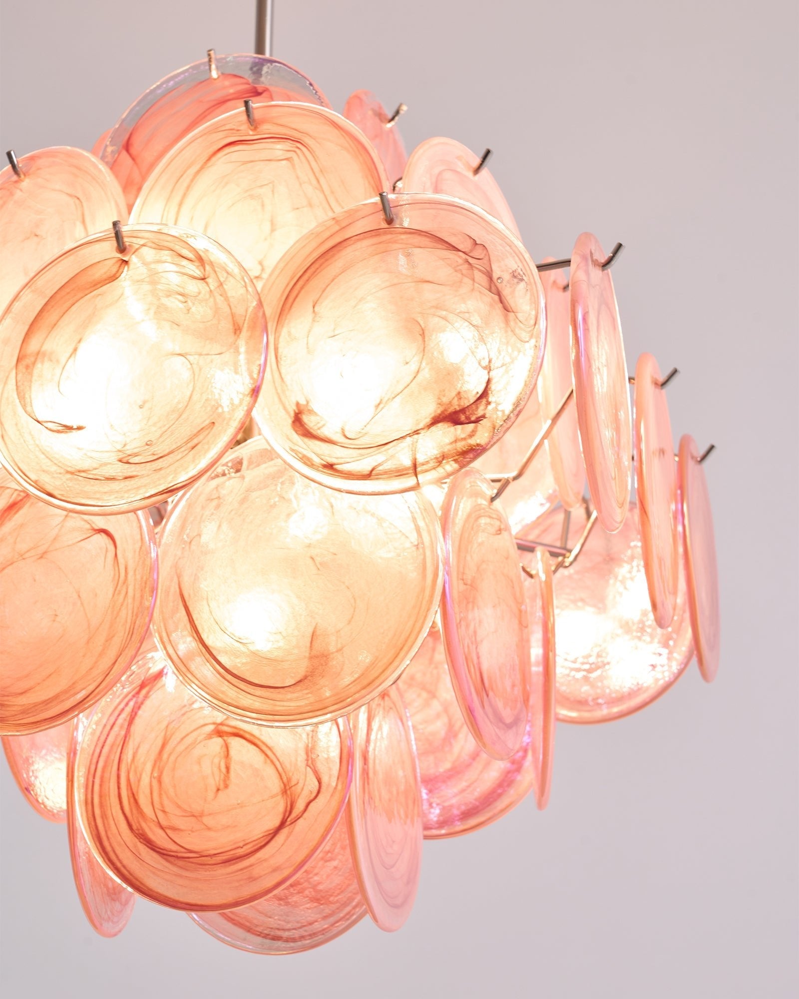 WOW Aurelia Pink Murano Glass Gorgeous Chandelier-WOW5240