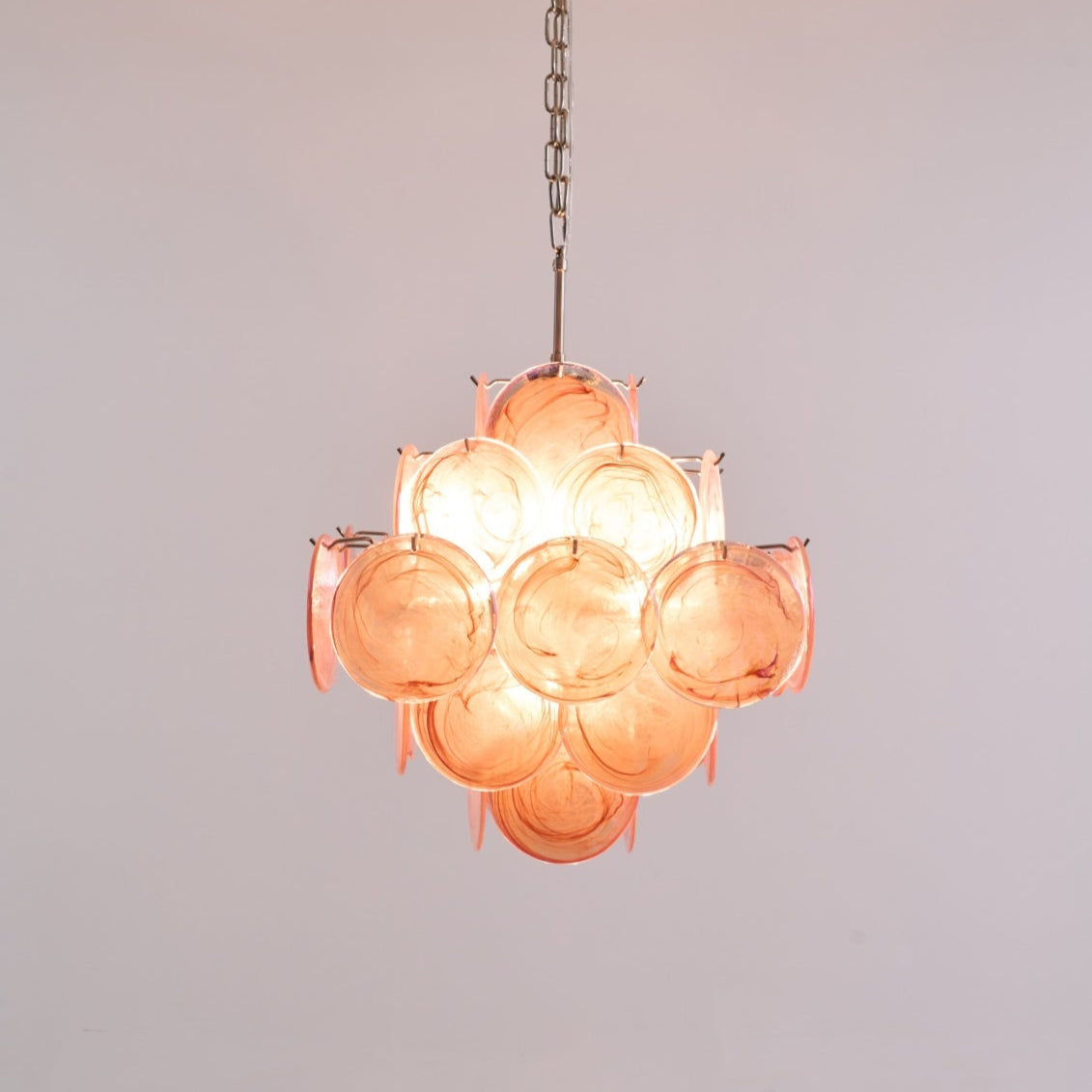 WOW Aurelia Pink Murano Glass Gorgeous Chandelier-WOW5240