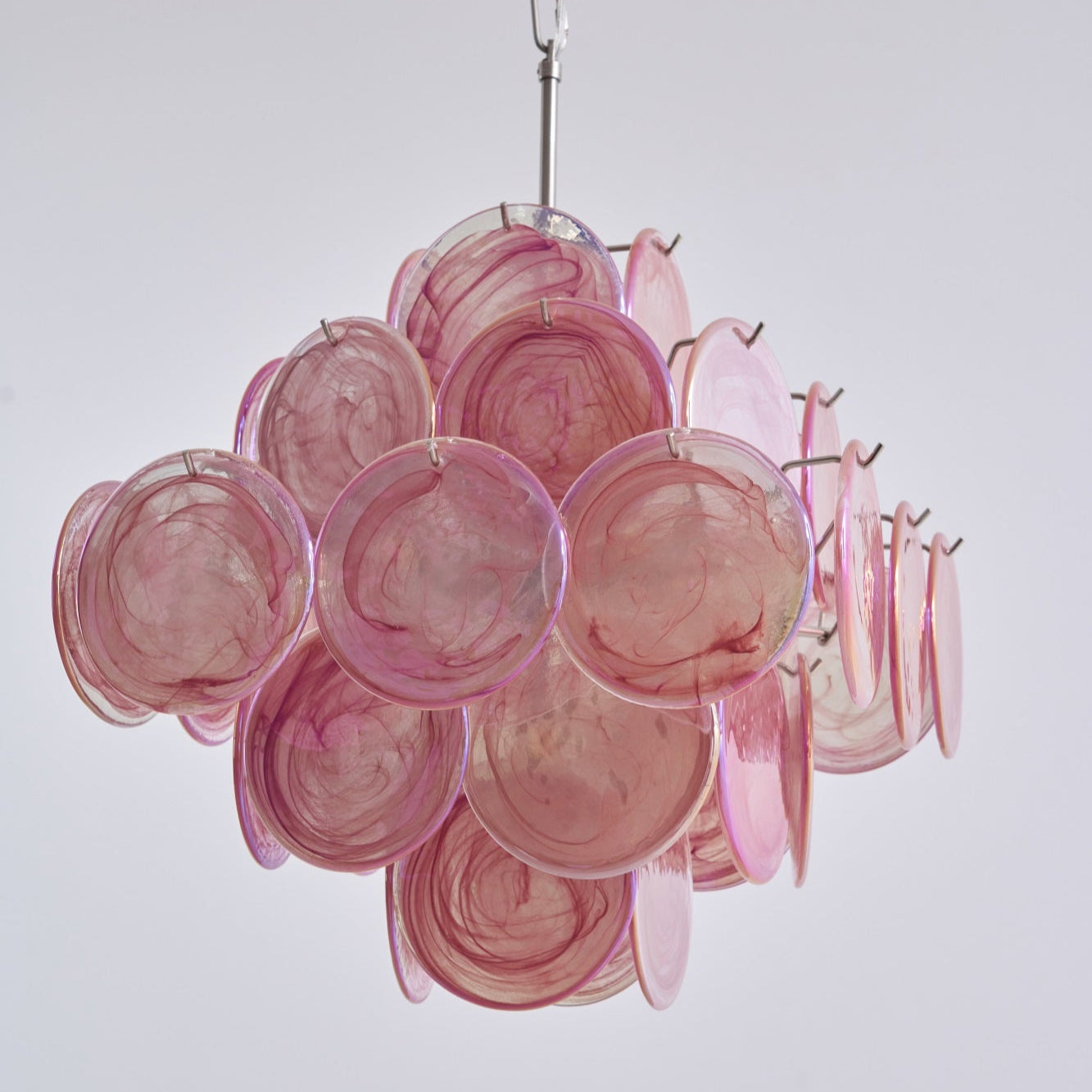 WOW Aurelia Pink Murano Glass Gorgeous Chandelier-WOW5240