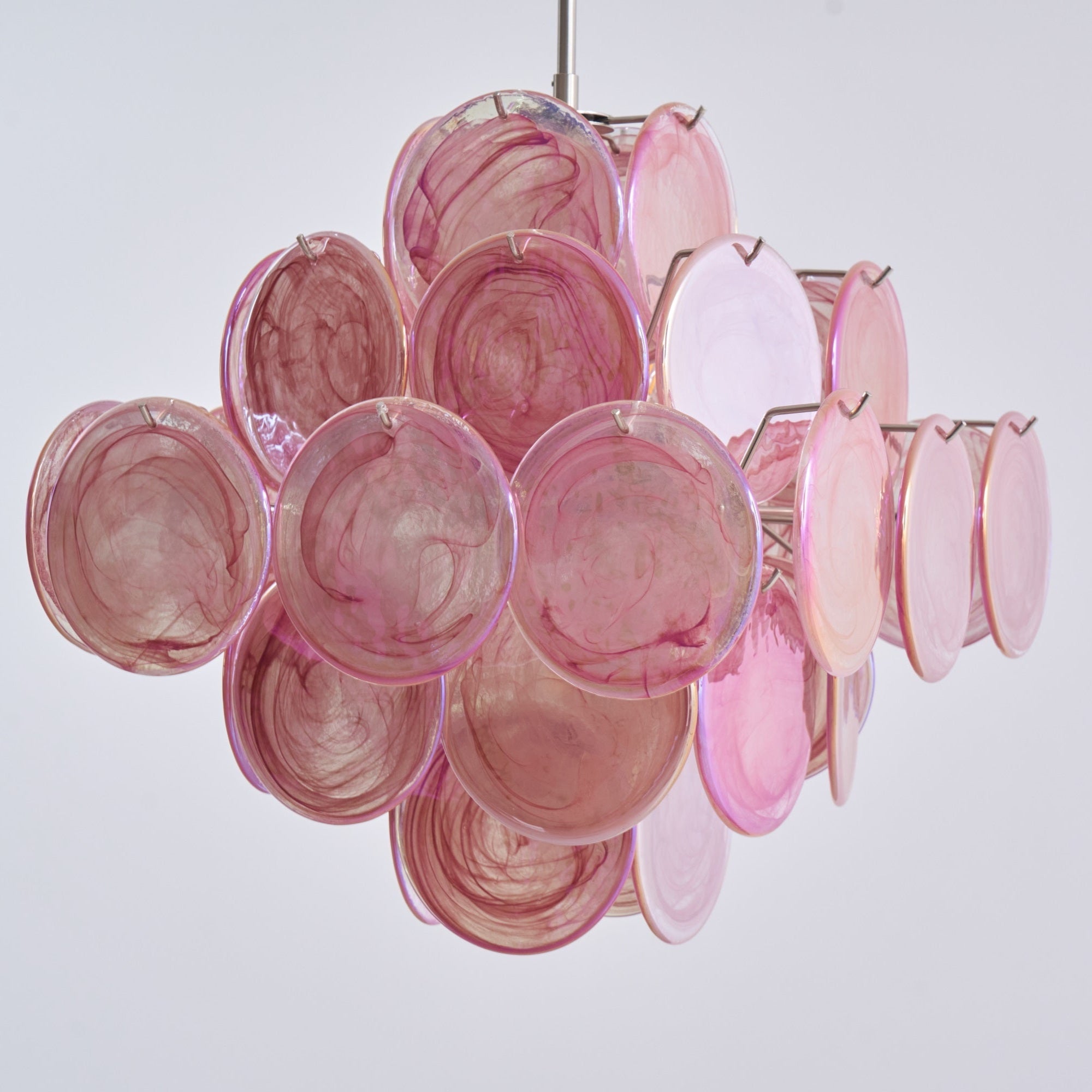 WOW Aurelia Pink Murano Glass Gorgeous Chandelier-WOW5240