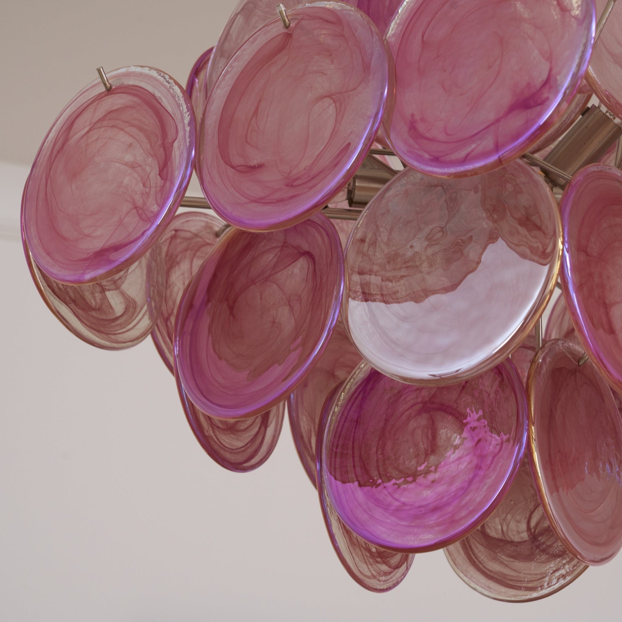 WOW Aurelia Pink Murano Glass Gorgeous Chandelier-WOW5240