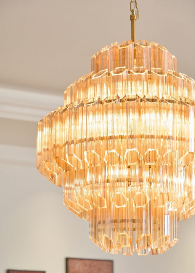 WOW Aurum Cascade Murano Gorgeous Chandelier-WOW5239
