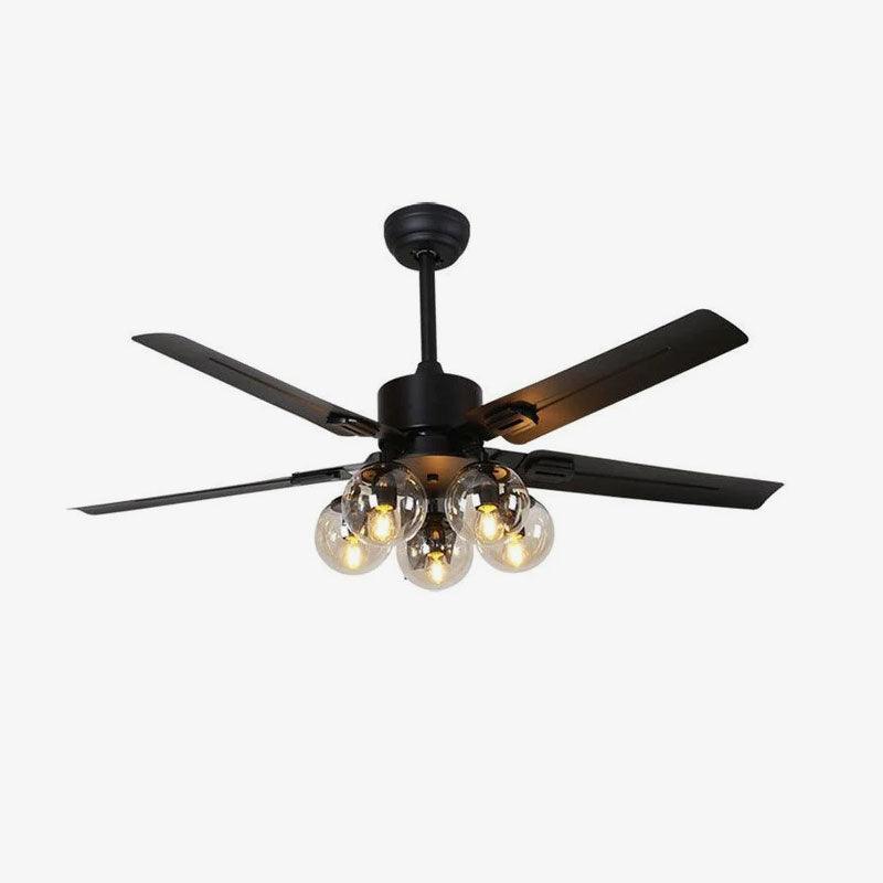 WOW Black Vintage Ceiling Fan