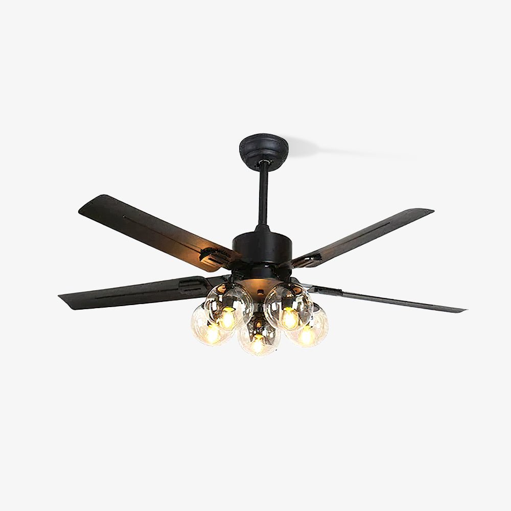 WOW Black Vintage Ceiling Fan