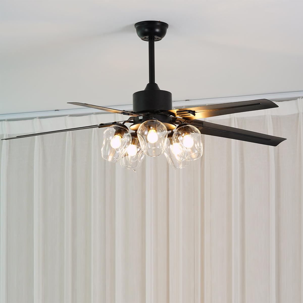 WOW Black Vintage Ceiling Fan
