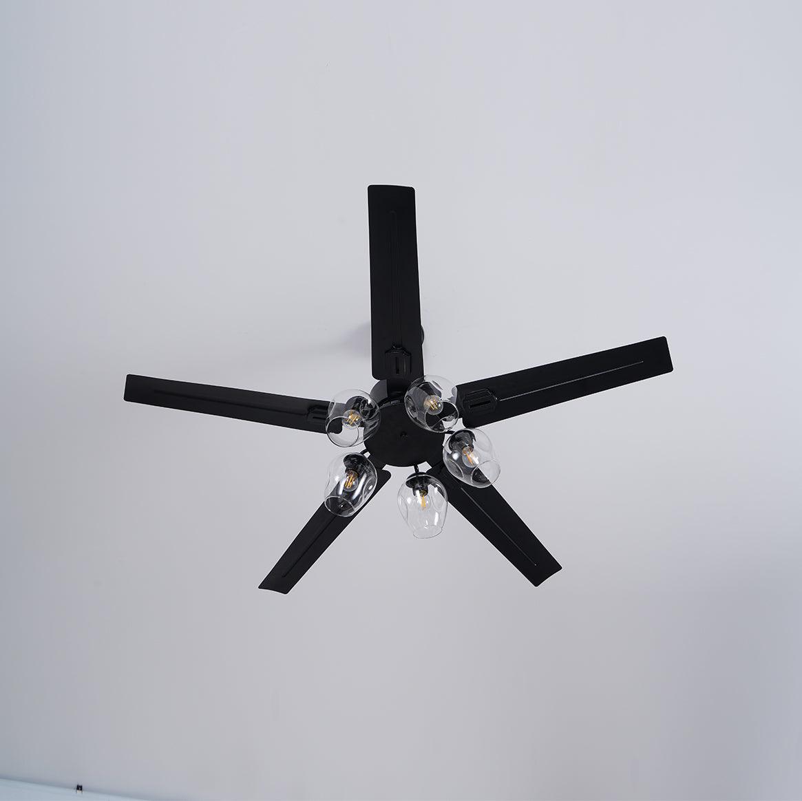 WOW Black Vintage Ceiling Fan