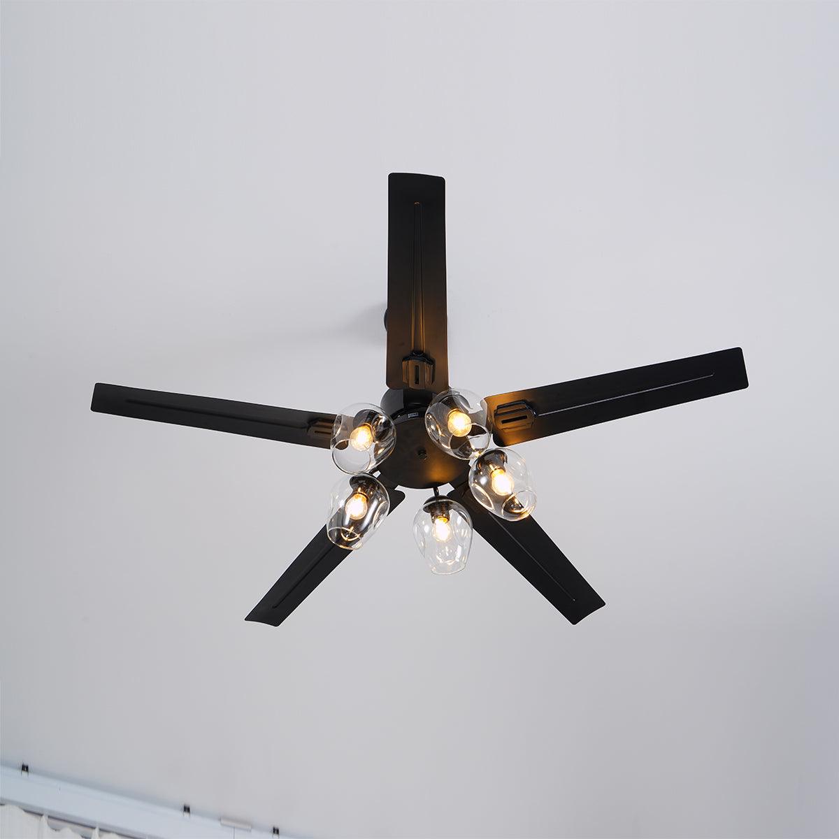 WOW Black Vintage Ceiling Fan