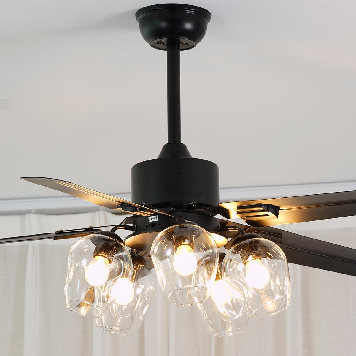 WOW Black Vintage Ceiling Fan