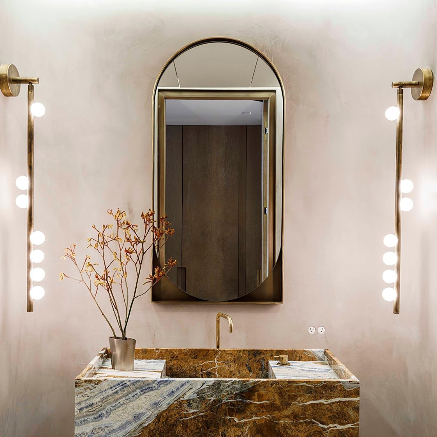 WOW Brass Glass Tube Wall Lamp