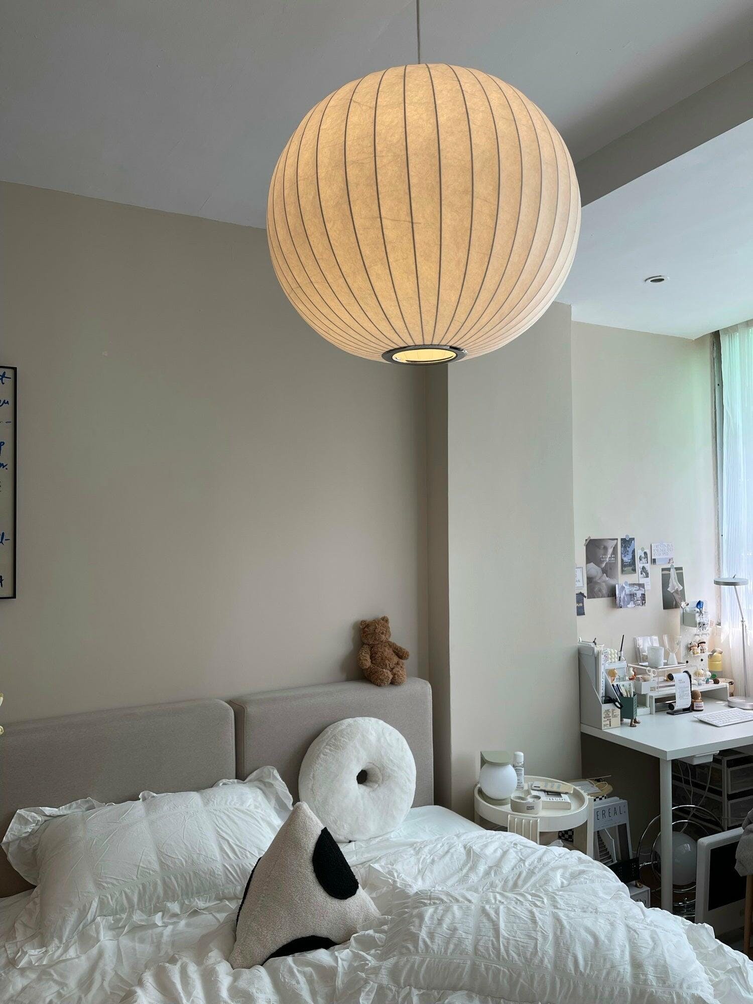 Wow Bubble Mulberry Silk Pendant Lamp