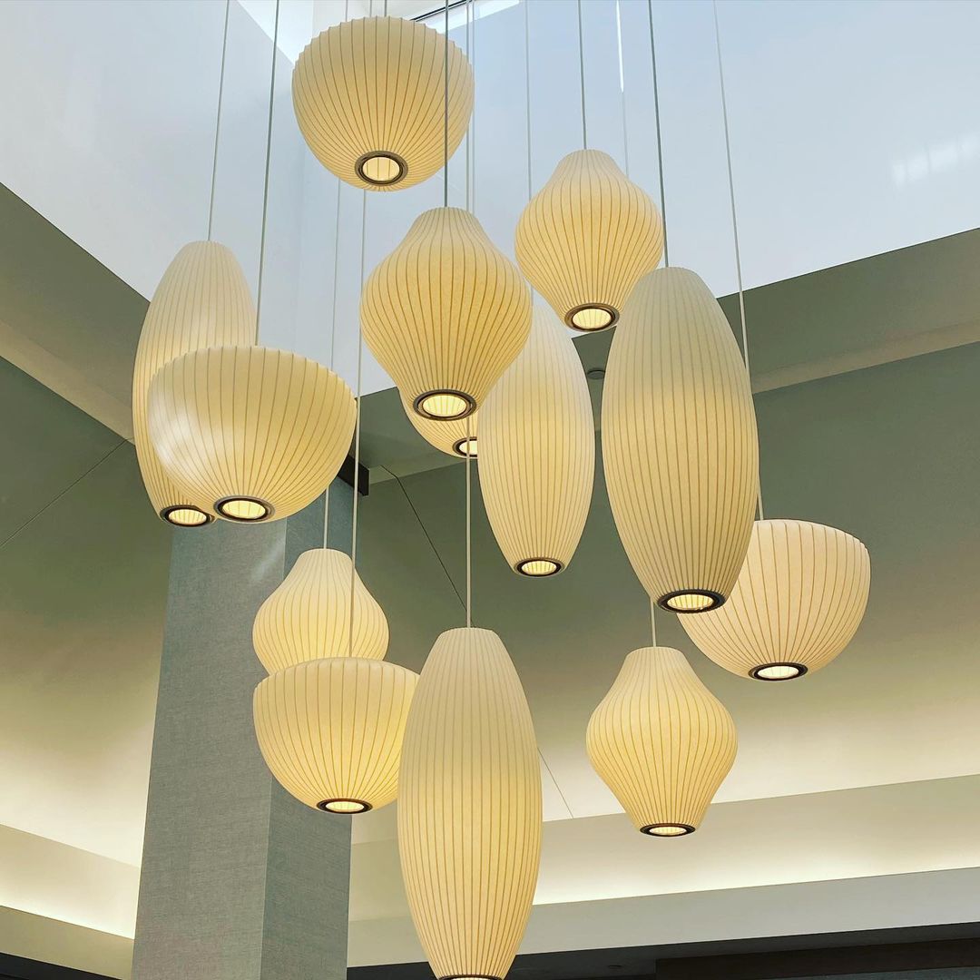 Wow Bubble Mulberry Silk Pendant Lamp