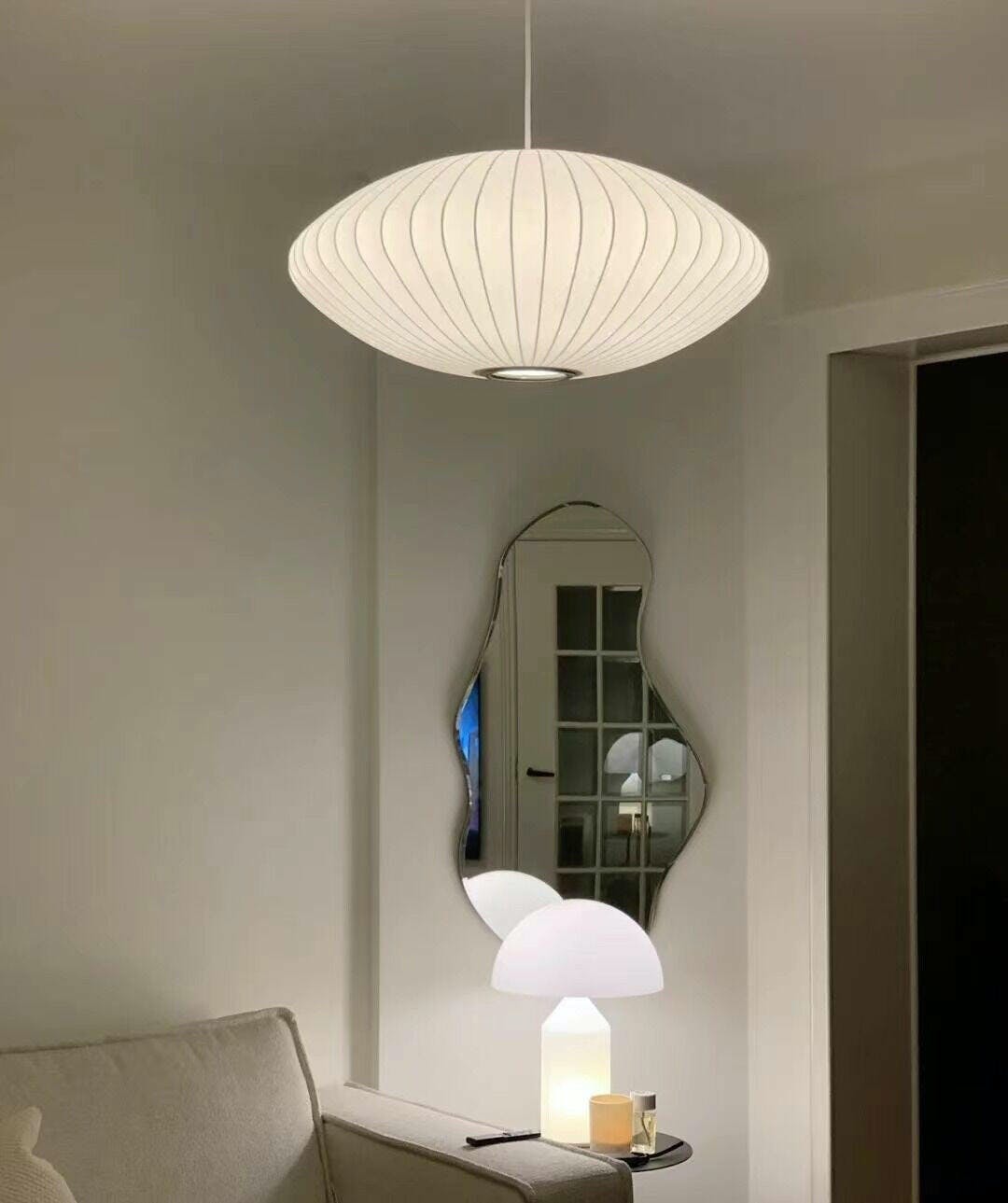 Wow Bubble Mulberry Silk Pendant Lamp