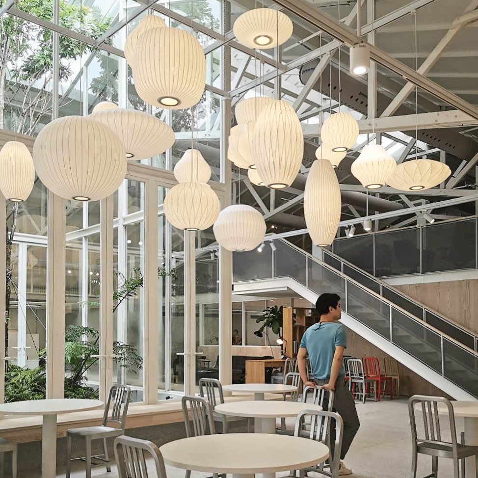 Wow Bubble Mulberry Silk Pendant Lamp