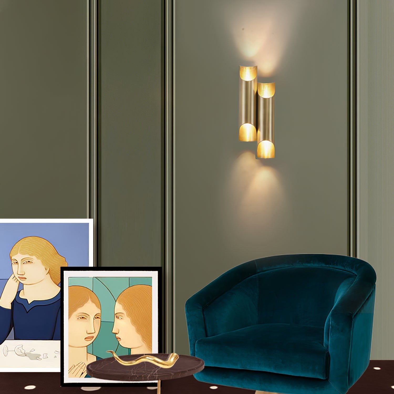 WOW Callahan Brass Wall Lamp