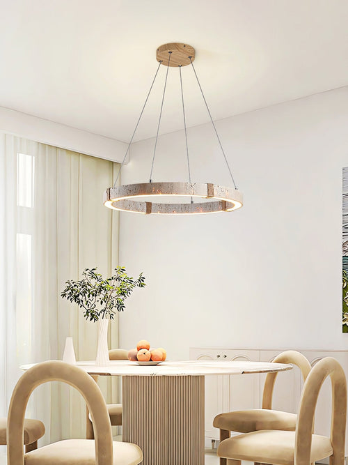 WOW Circle Travertine Pendant Lamp