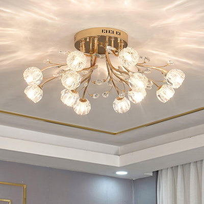 WOW Crystal Flower Ceiling Light