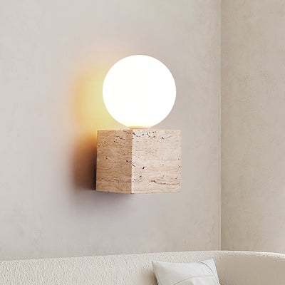 WOW Cube Stone Wall Lamp