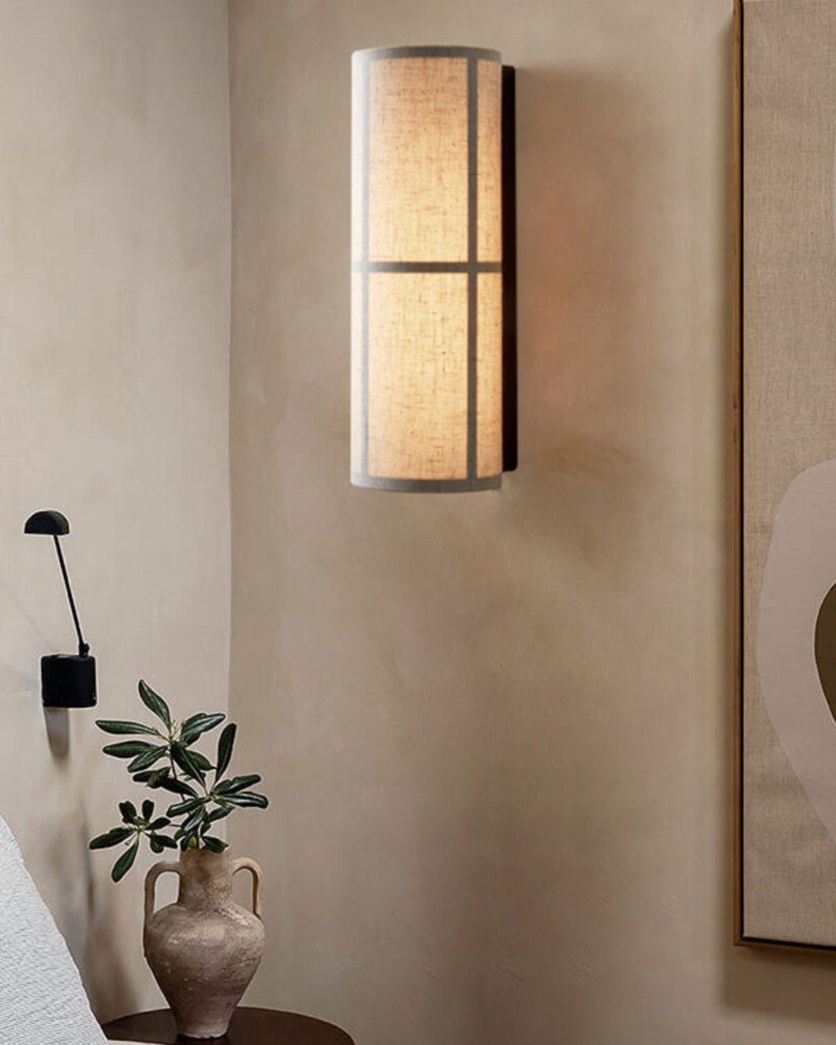WOW Cylinder Fabric Wall Lamp