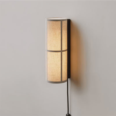 WOW Cylinder Fabric Plug-in Wall Lamp