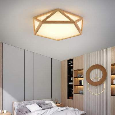 WOW Diamond Wooden Ceiling Lamp