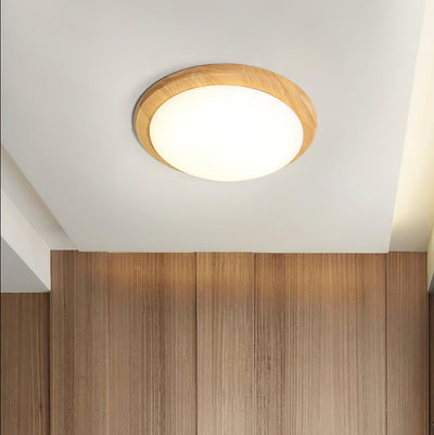 WOW Drum Wood Ceiling Lamp