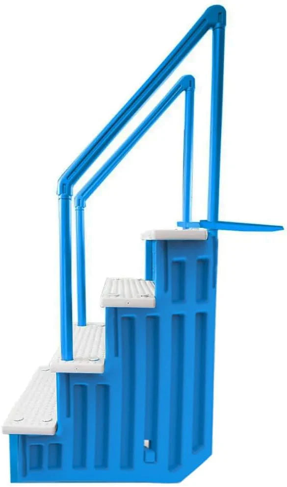 Select Anti-Slip in-Pool Steps | Gray | for Above Ground Swimming Pools | Can Mount to Decks 48