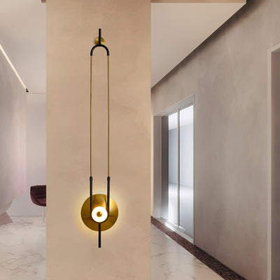 WOW Ellipse Ring Marble Wall Light