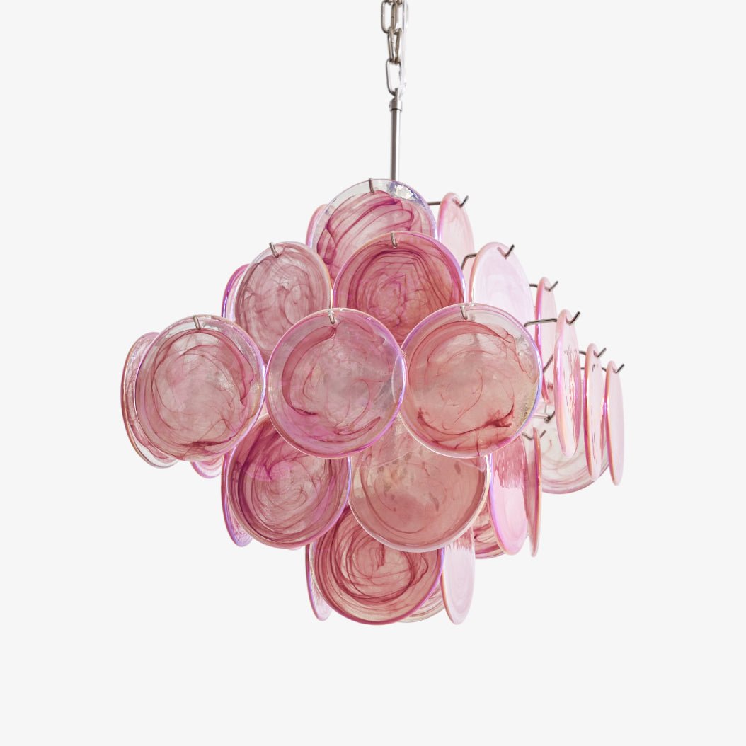 WOW Aurelia Pink Murano Glass Gorgeous Chandelier-WOW5240