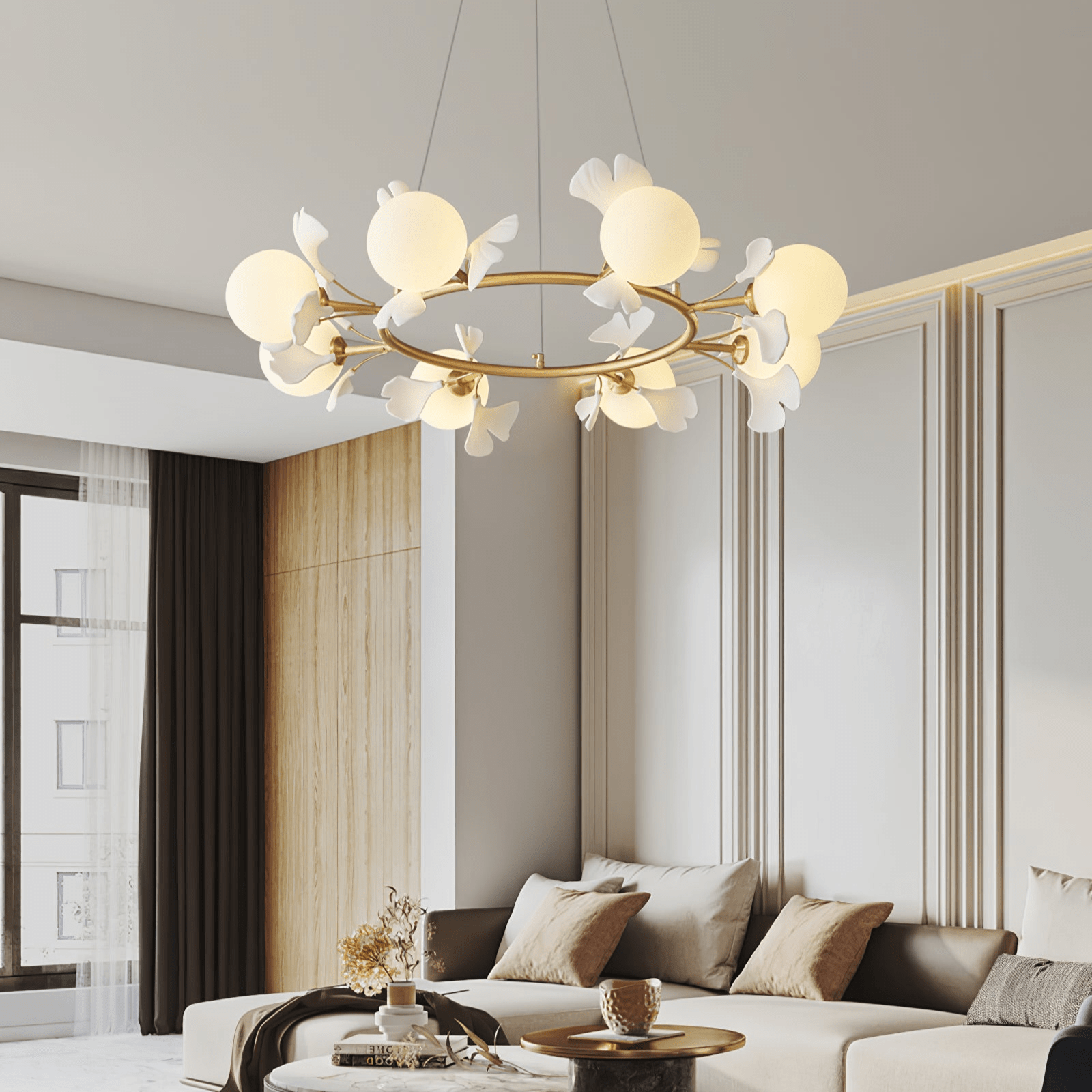 WOW Evander Gingko Gorgeous Chandelier - wow2480