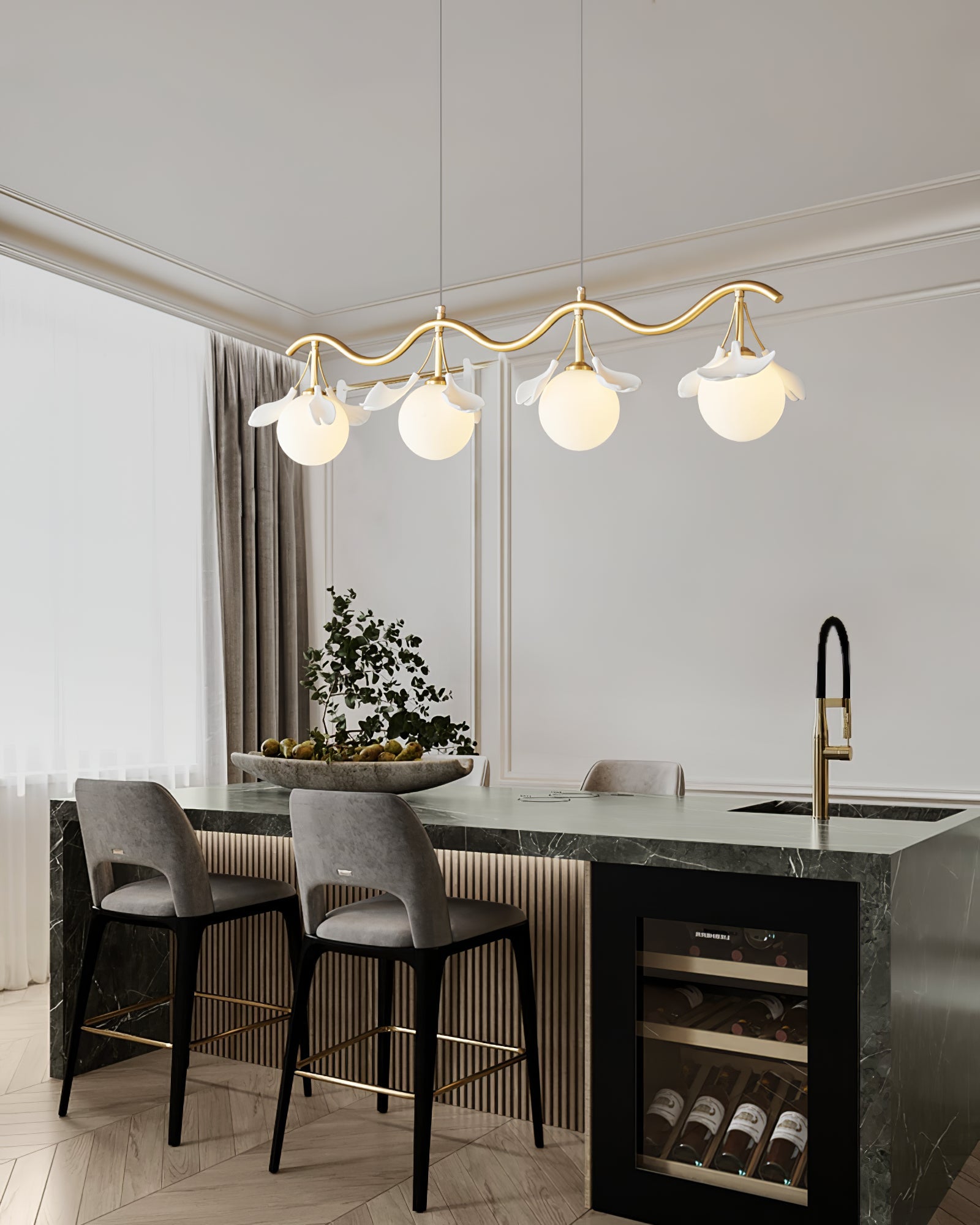 WOW Evander Gingko Gorgeous Chandelier - wow2480