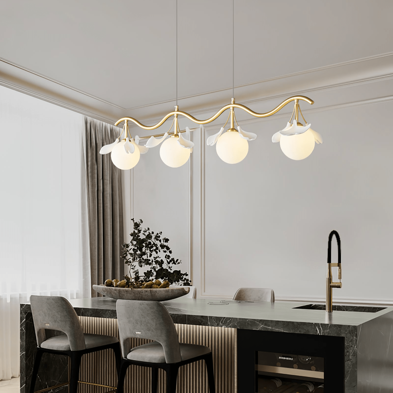 WOW Evander Gingko Gorgeous Chandelier - wow2480
