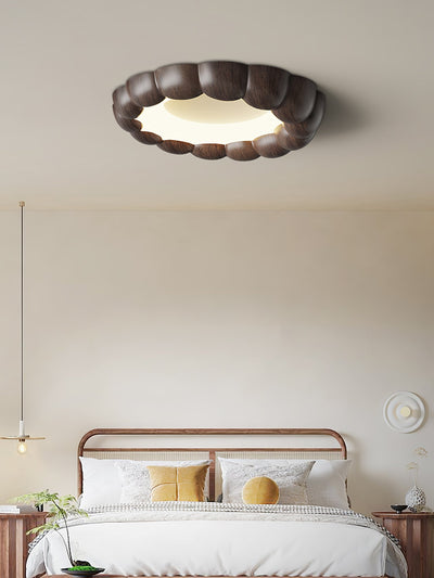 WOW Faux Wood Ripple Ceiling Lamp