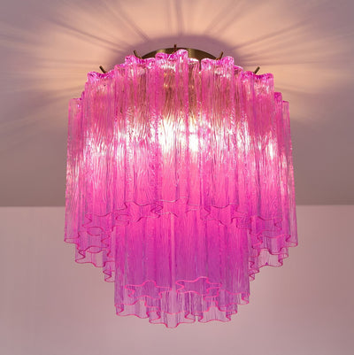 WOW Fiora Rose Red Glass Ceiling Lamp