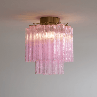 WOW Fiora Pink Murano Glass Ceiling Lamp