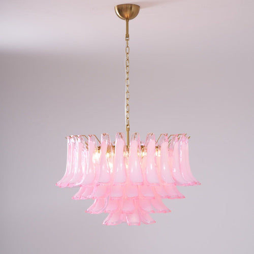 WOW Fiora Pink Glass  Gorgeous Chandelier-WOW5249