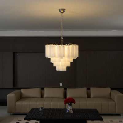 WOW Frosted Murano Cascade Gorgeous Chandelier-WOW5245