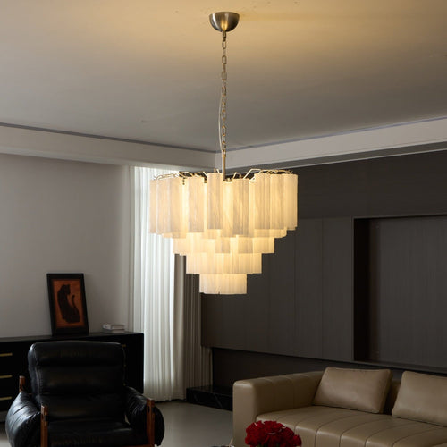 WOW Frosted Murano Cascade Gorgeous Chandelier-WOW5245