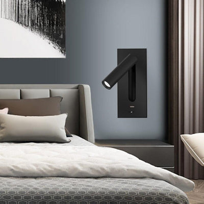 WOW Black Bedside USB Wall Light
