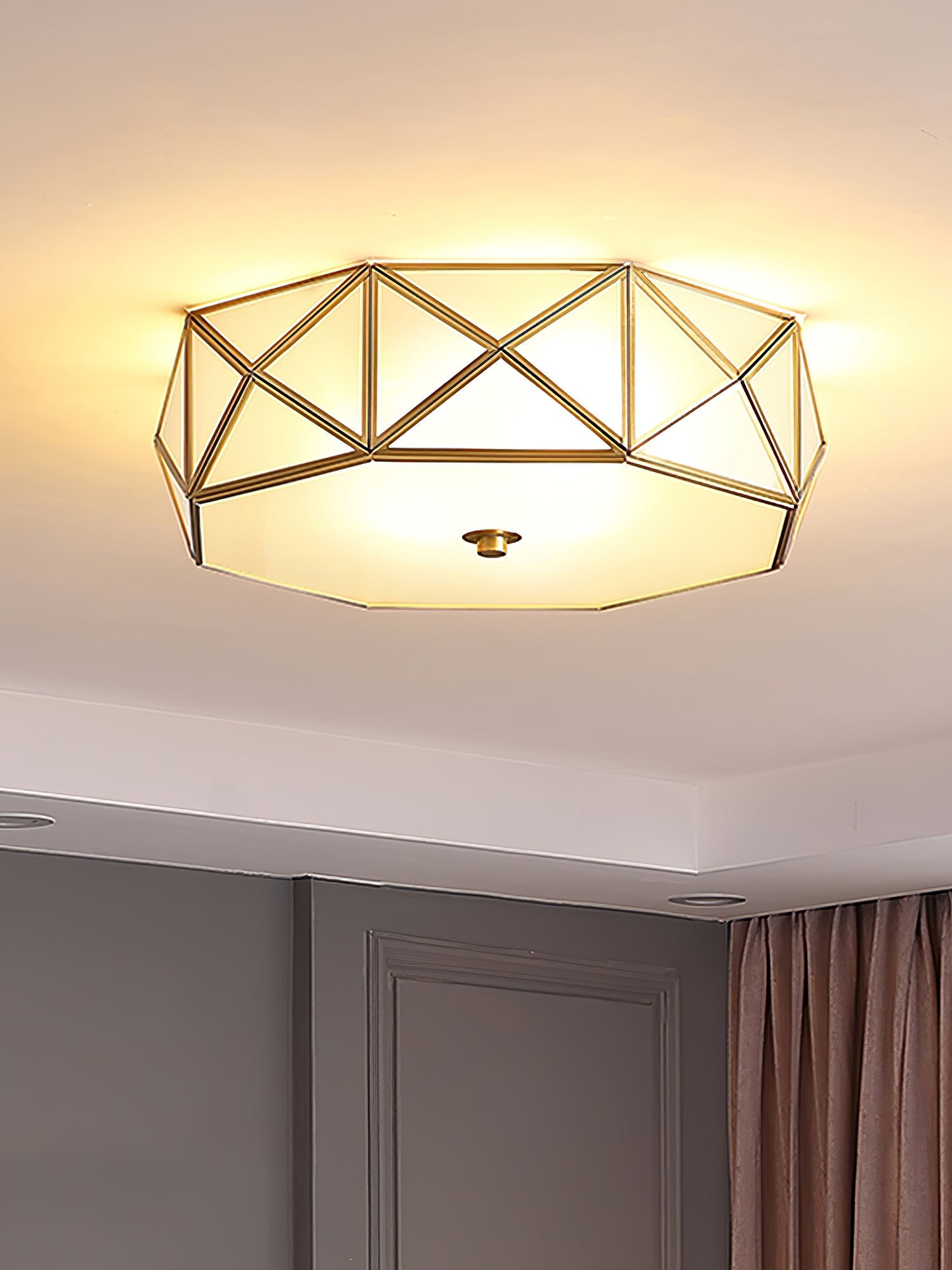 WOW Geometric Shaped Flush Ceiling Light