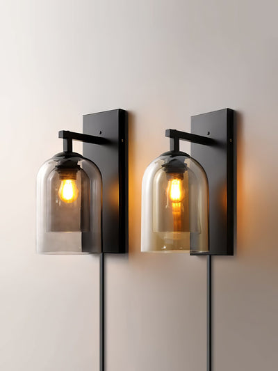 WOW Glass Tubular Plug-in Wall Lamp
