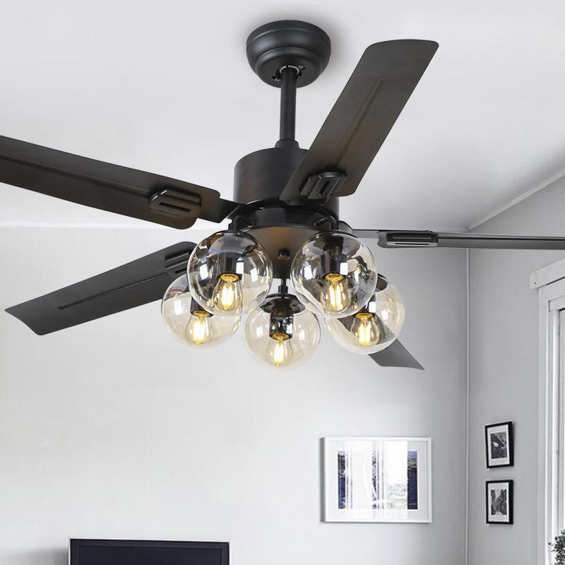 WOW Black Vintage Ceiling Fan