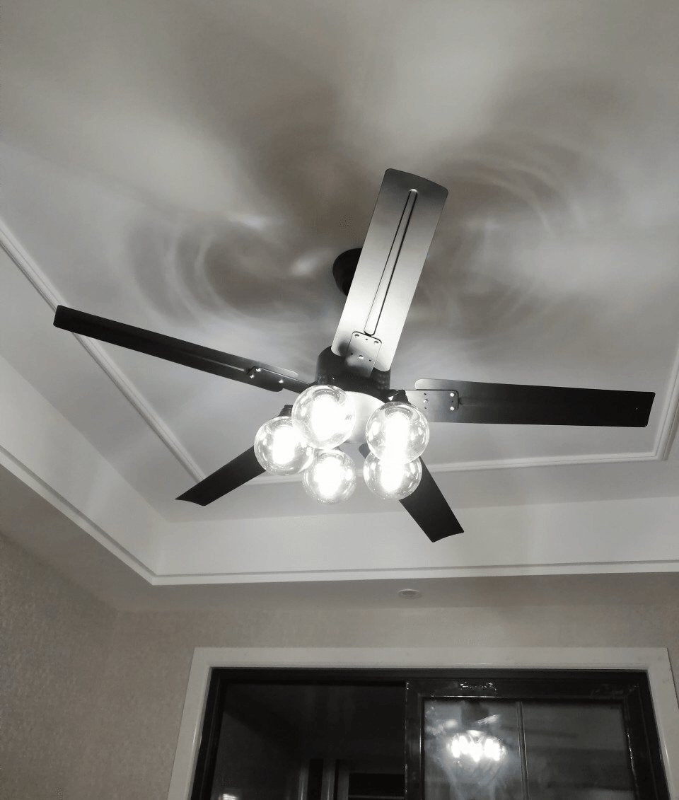WOW Black Vintage Ceiling Fan