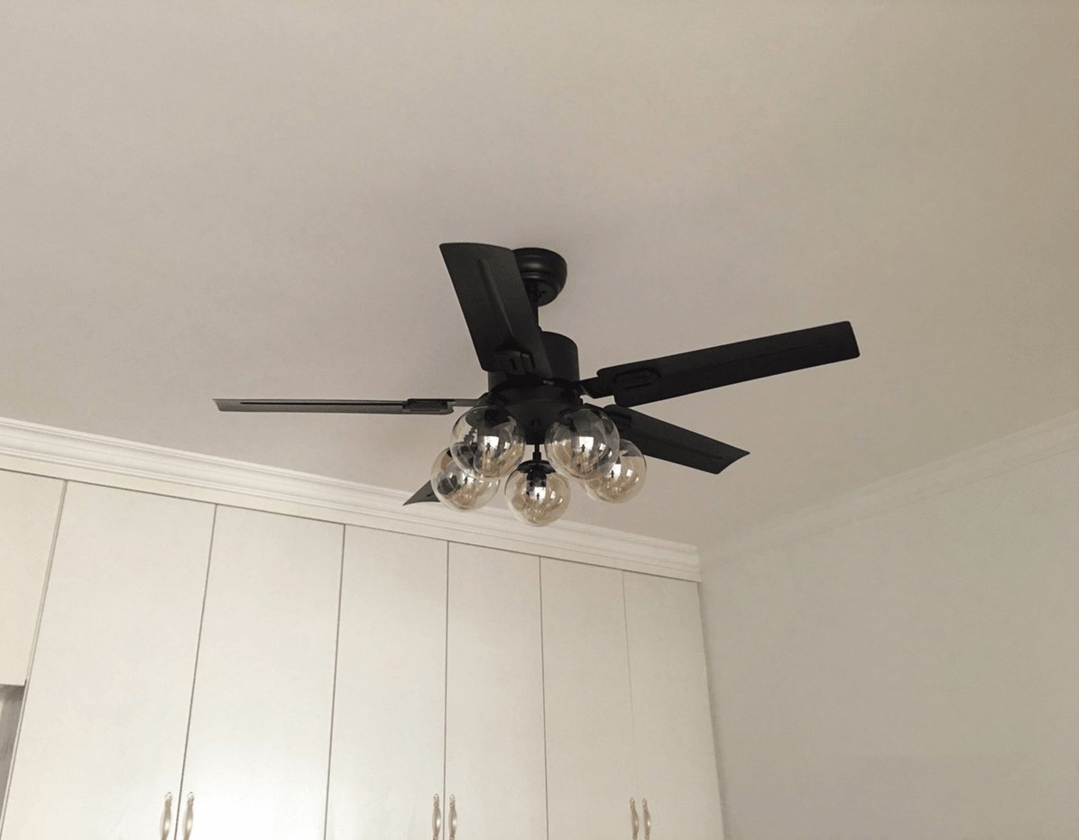 WOW Black Vintage Ceiling Fan