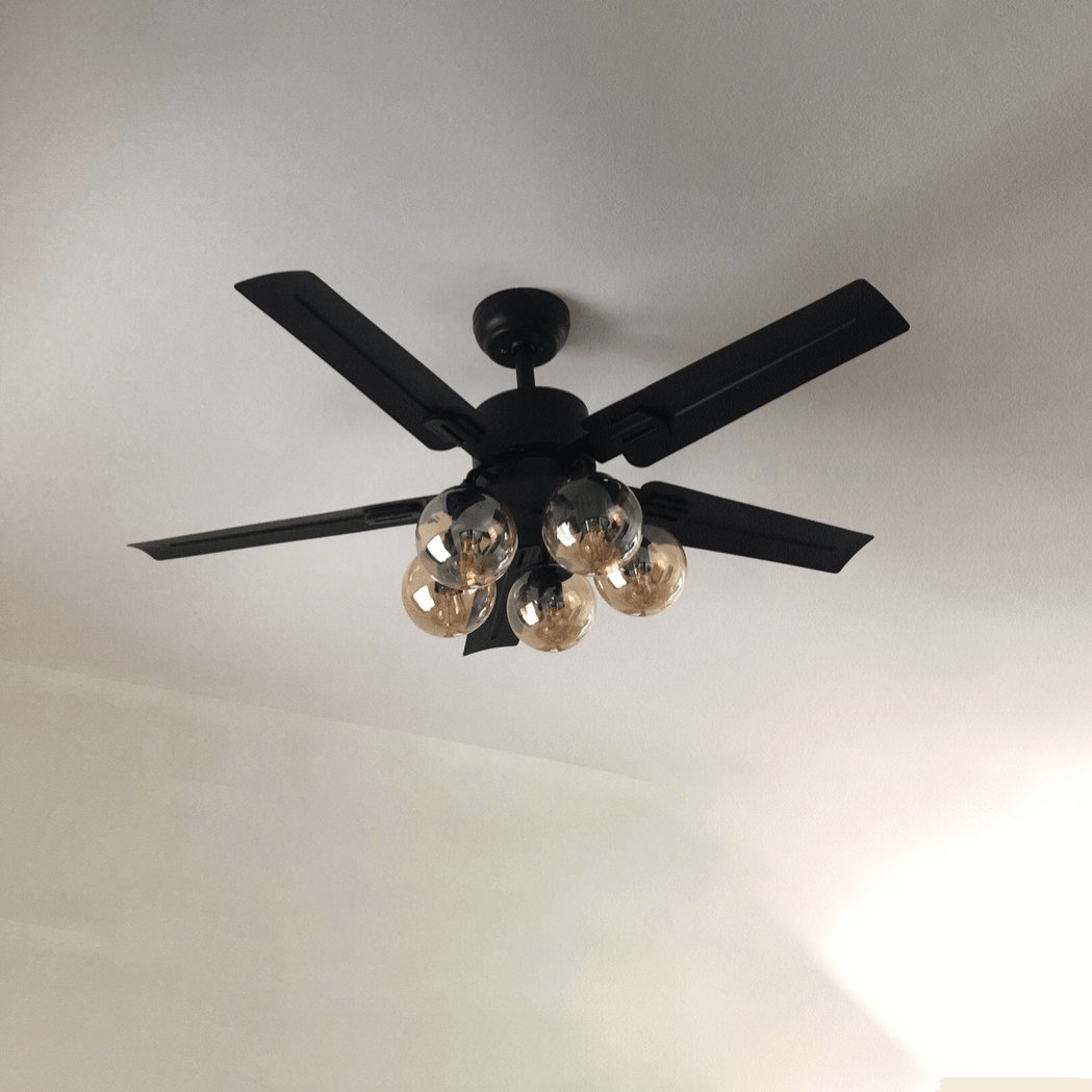 WOW Black Vintage Ceiling Fan